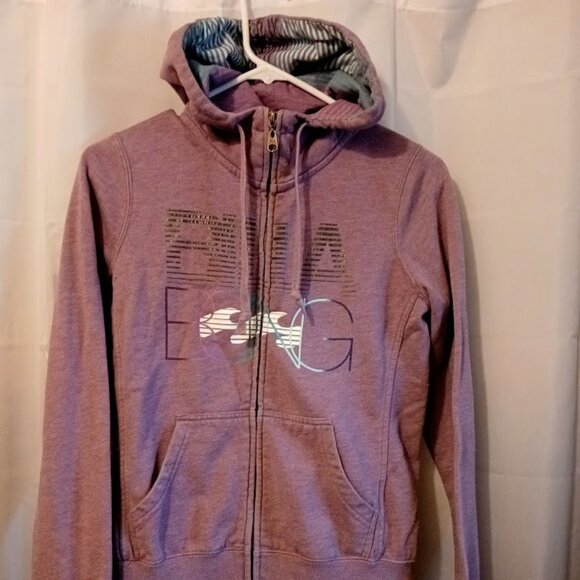 BILLABONG Hoodie Sweatshirt women S Lilac Purple Skater Beach Surf wear Classic - Picture 2 of 9